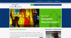 Desktop Screenshot of hopefhc.org